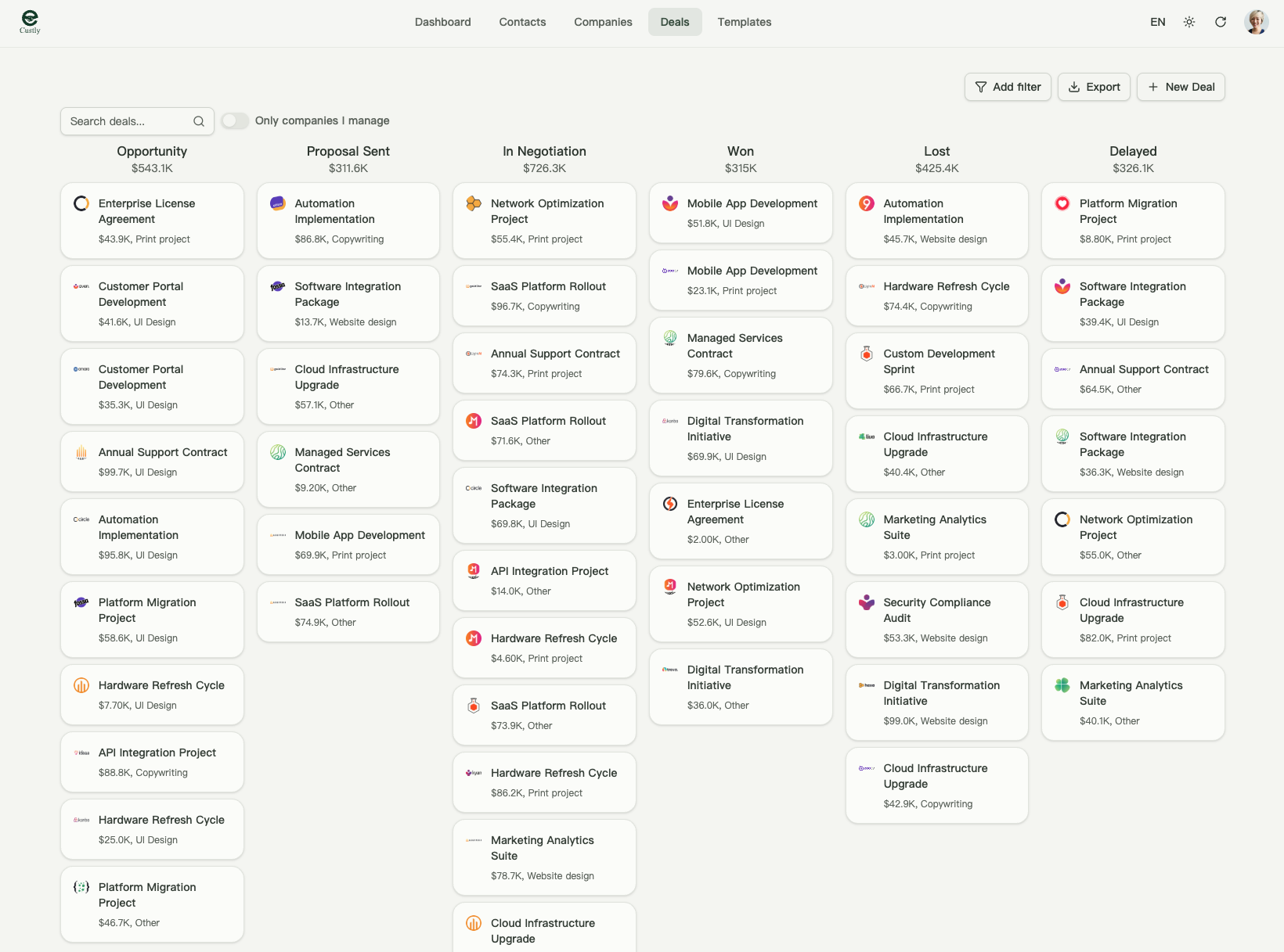 Custly CRM gallery image