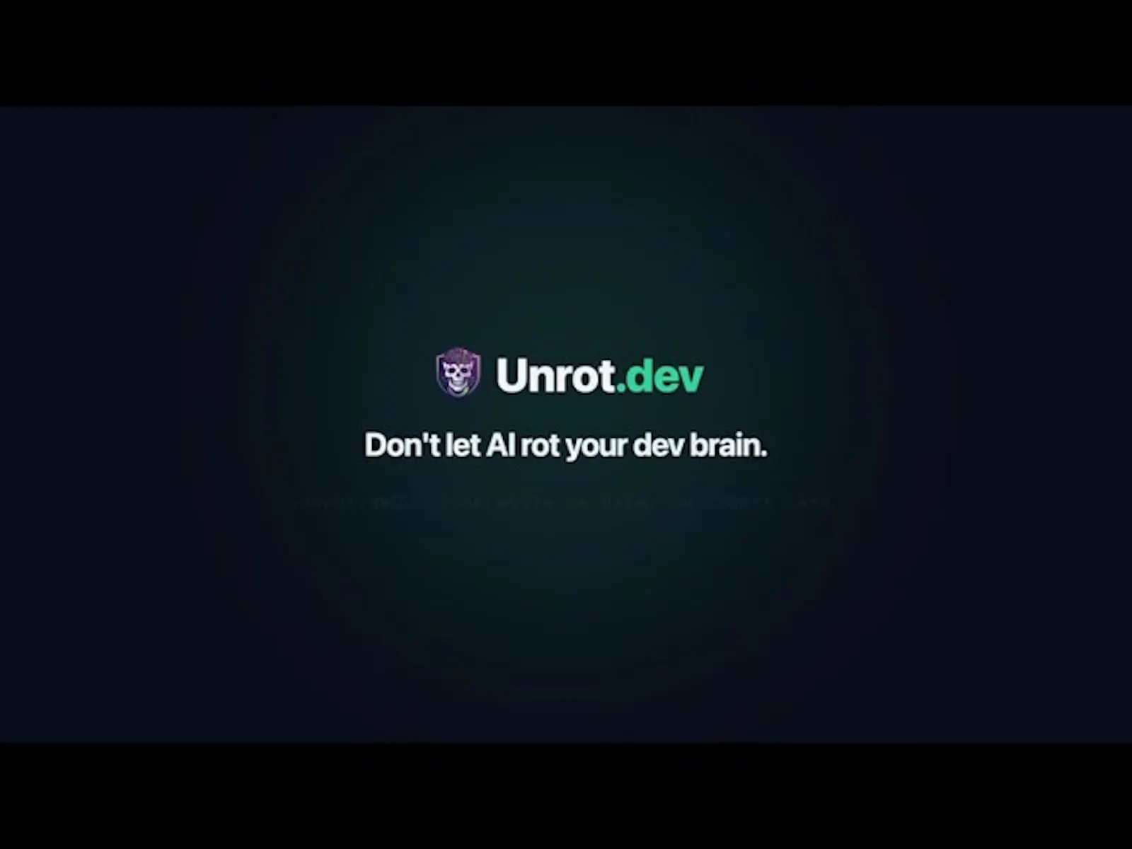 Unrot.dev - Duolingo for devs screenshot 1 (video preview)
