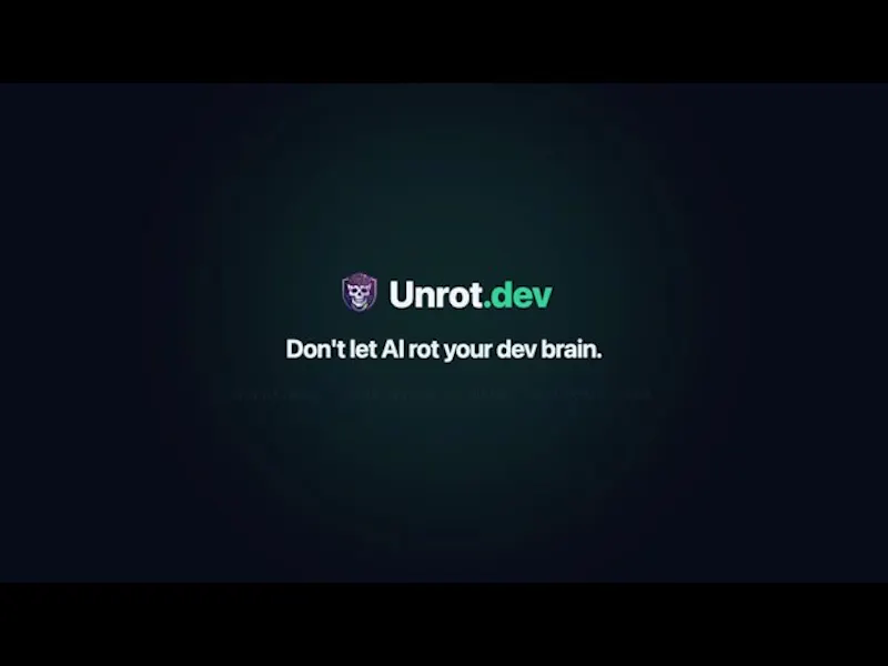 Unrot.dev - Duolingo for devs screenshot 1 (video preview)