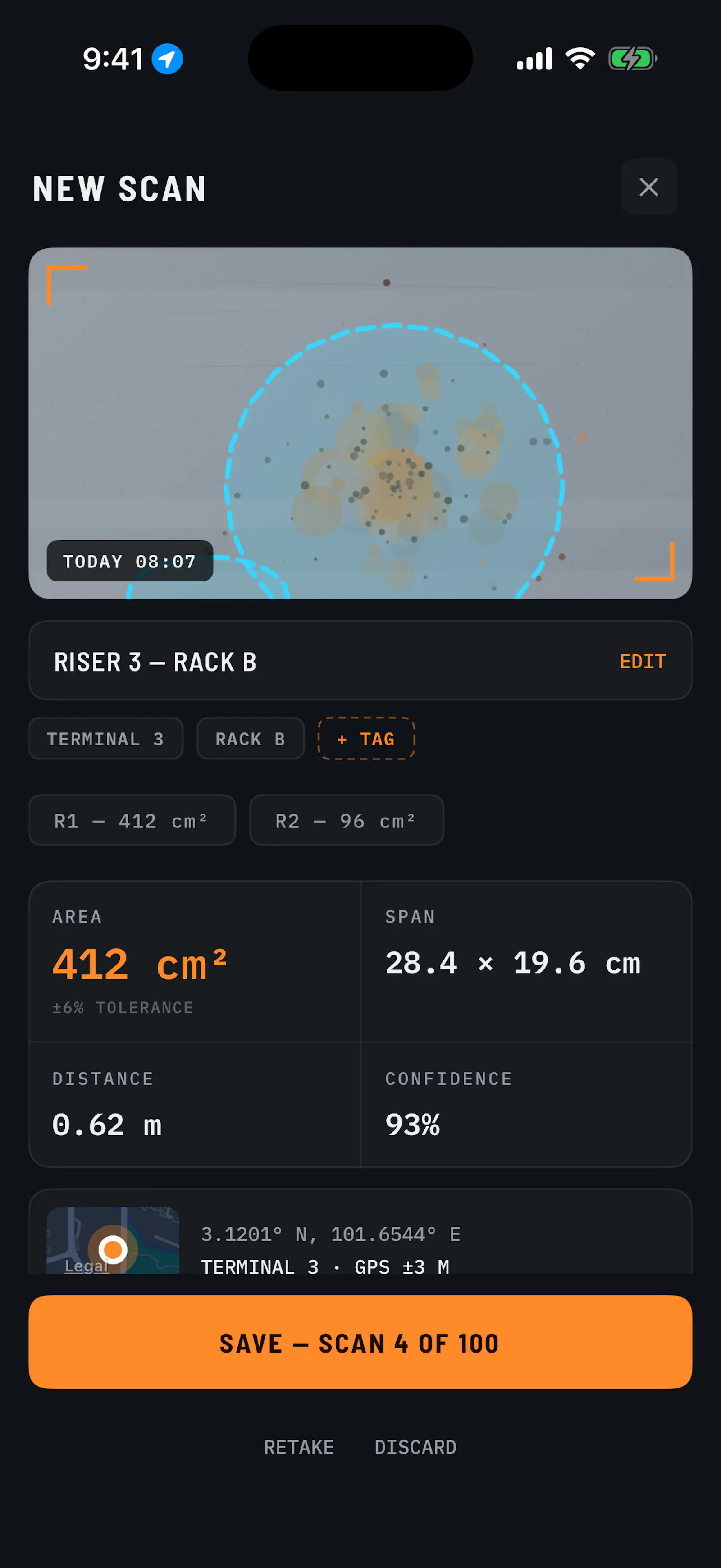 CorroScan screenshot 1