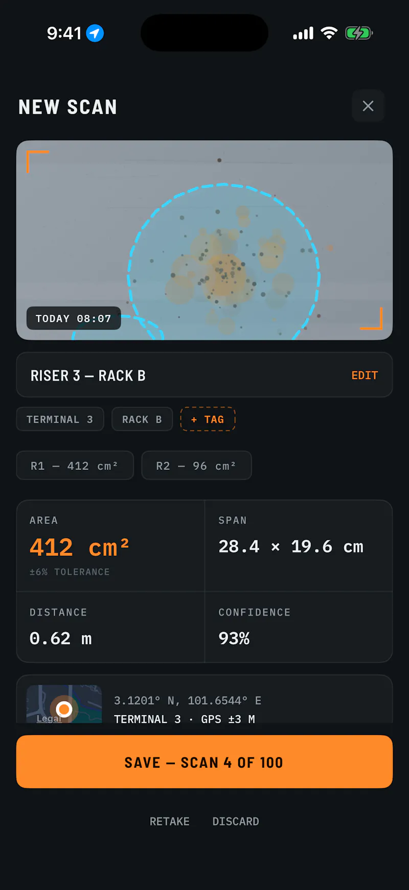 CorroScan screenshot 1