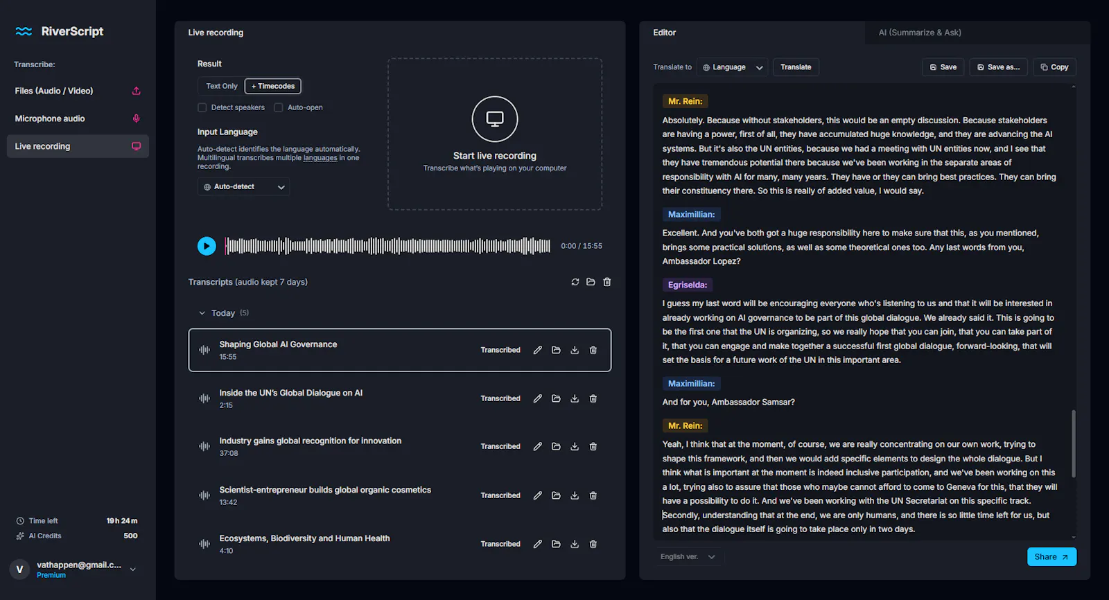 RiverScript screenshot 3