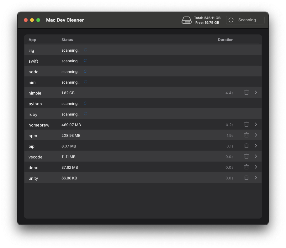 DevCleaner gallery image