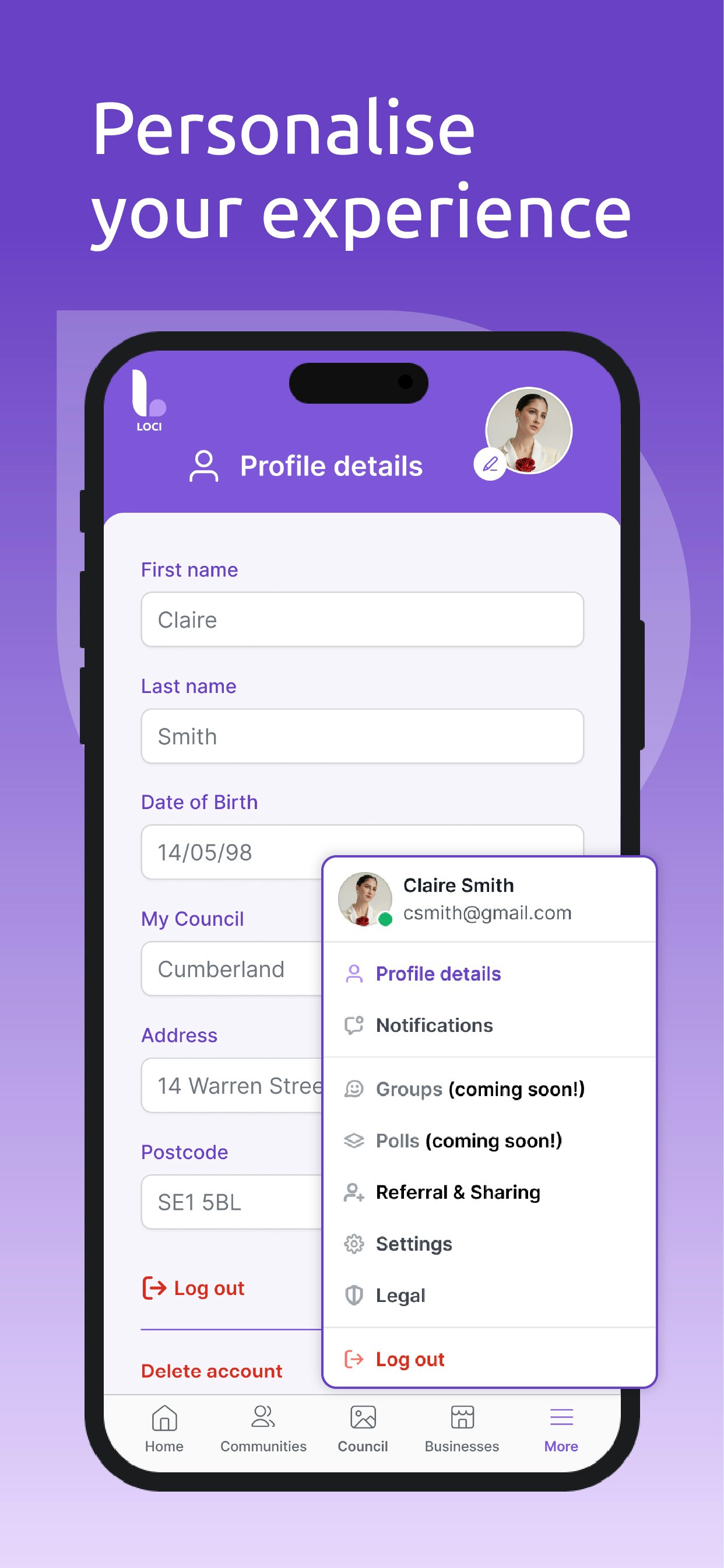 Loci: Your Local Community App - Screenshot 5 showing product features and functionality
