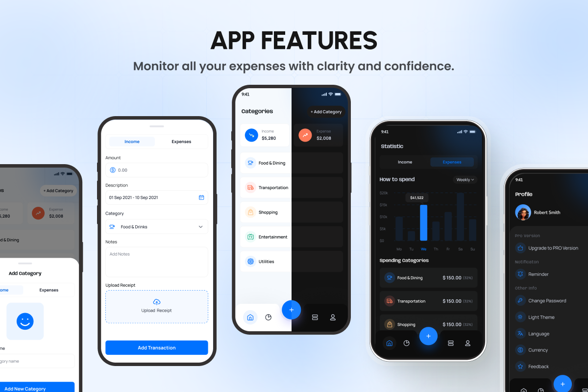 FlutterFlow Marketplace - Expense Tracker Template App media 3