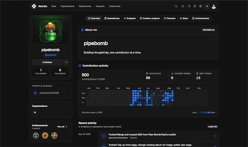 Atomira screenshot 2