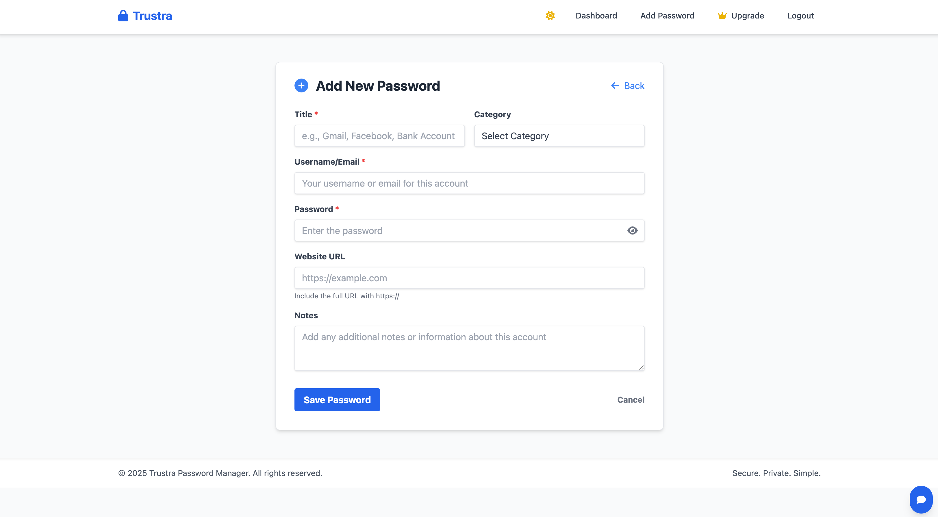 Trustra、パスワードマネージャーWebアプリ - 最新のWebベースのパスワードVault \ Managerメディア3