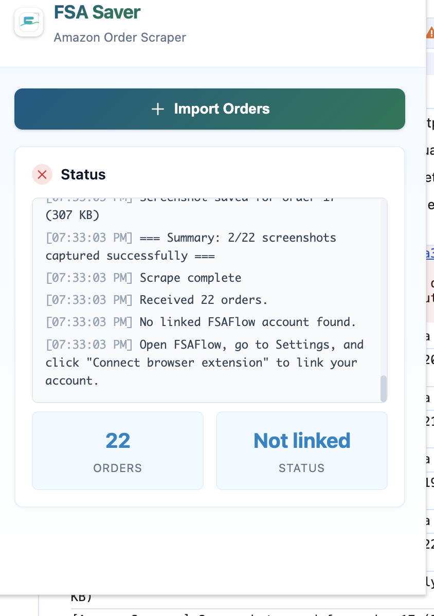 FSA Saver - Main product screenshot demonstrating key features and user interface