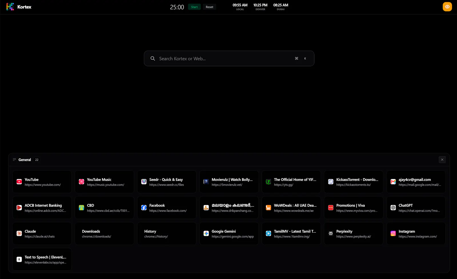 Kortex: Spatial Tab Manager & Workspace screenshot 2