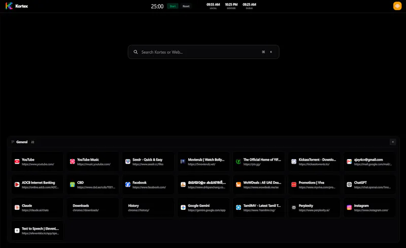 Kortex: Spatial Tab Manager & Workspace screenshot 2