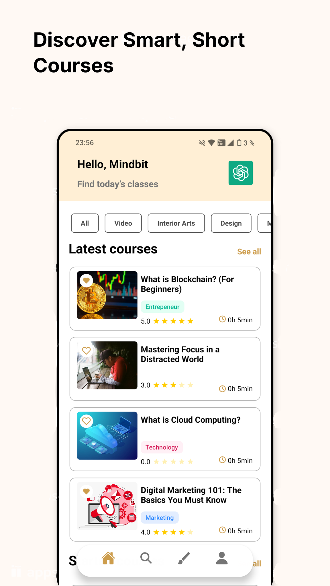 Mindbit - Leer sneller met AI - Creëer en doe mee met snelle, interactieve AI-aangedreven lessen media 1