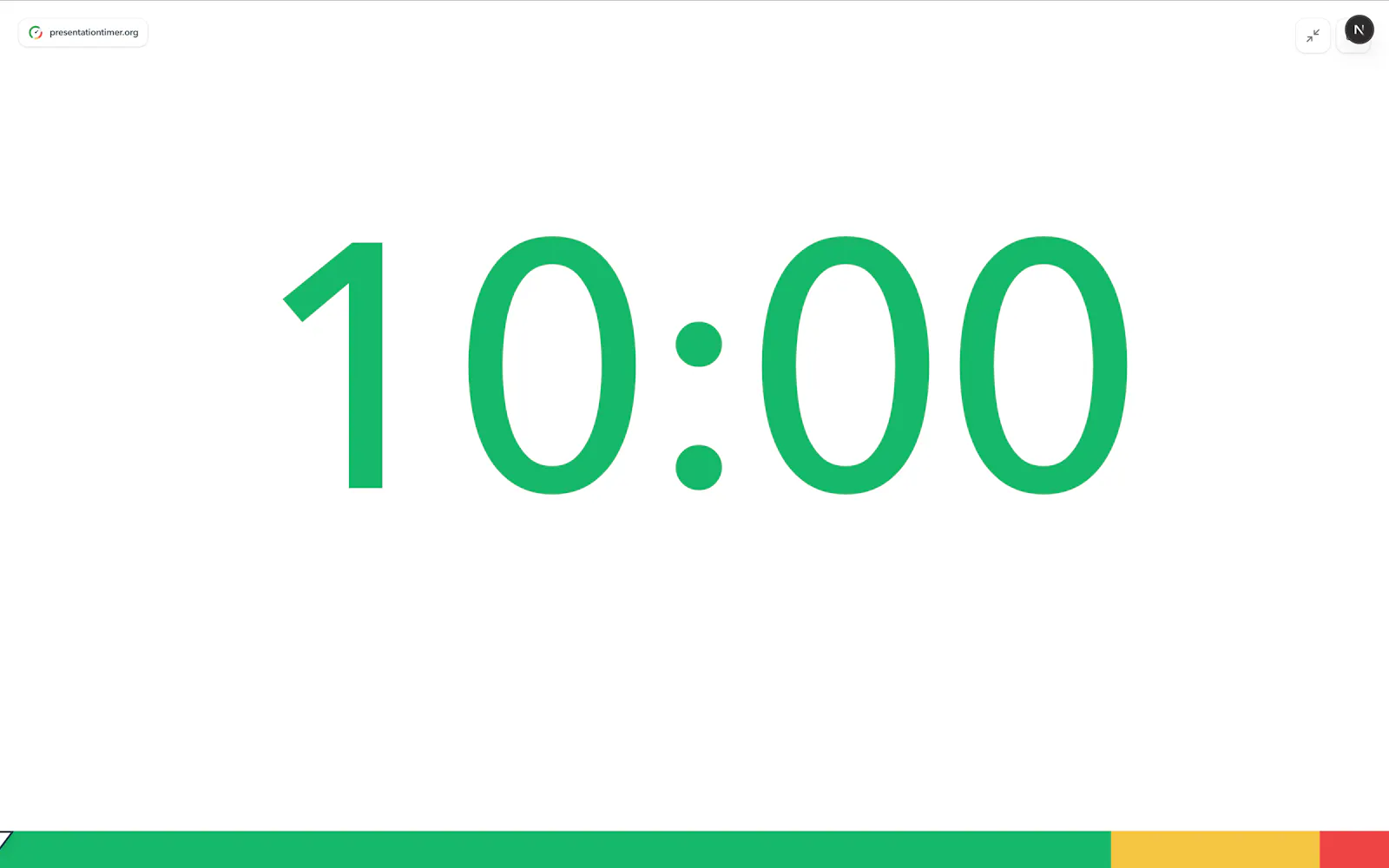 PresentationTimer screenshot 2