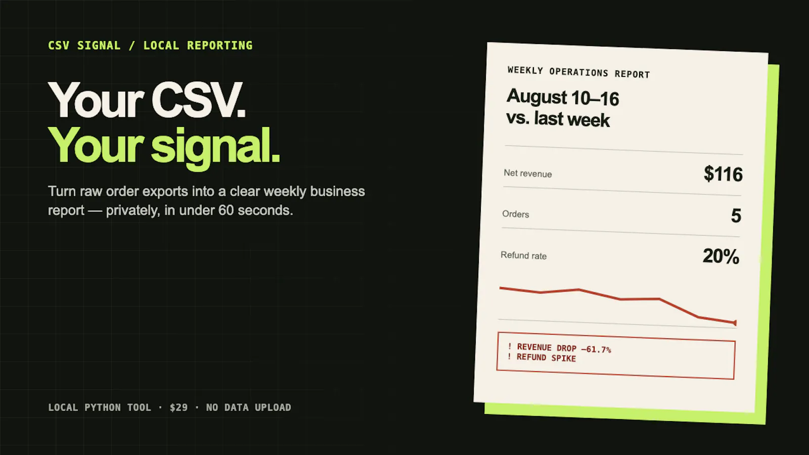 CSV Signal screenshot 1