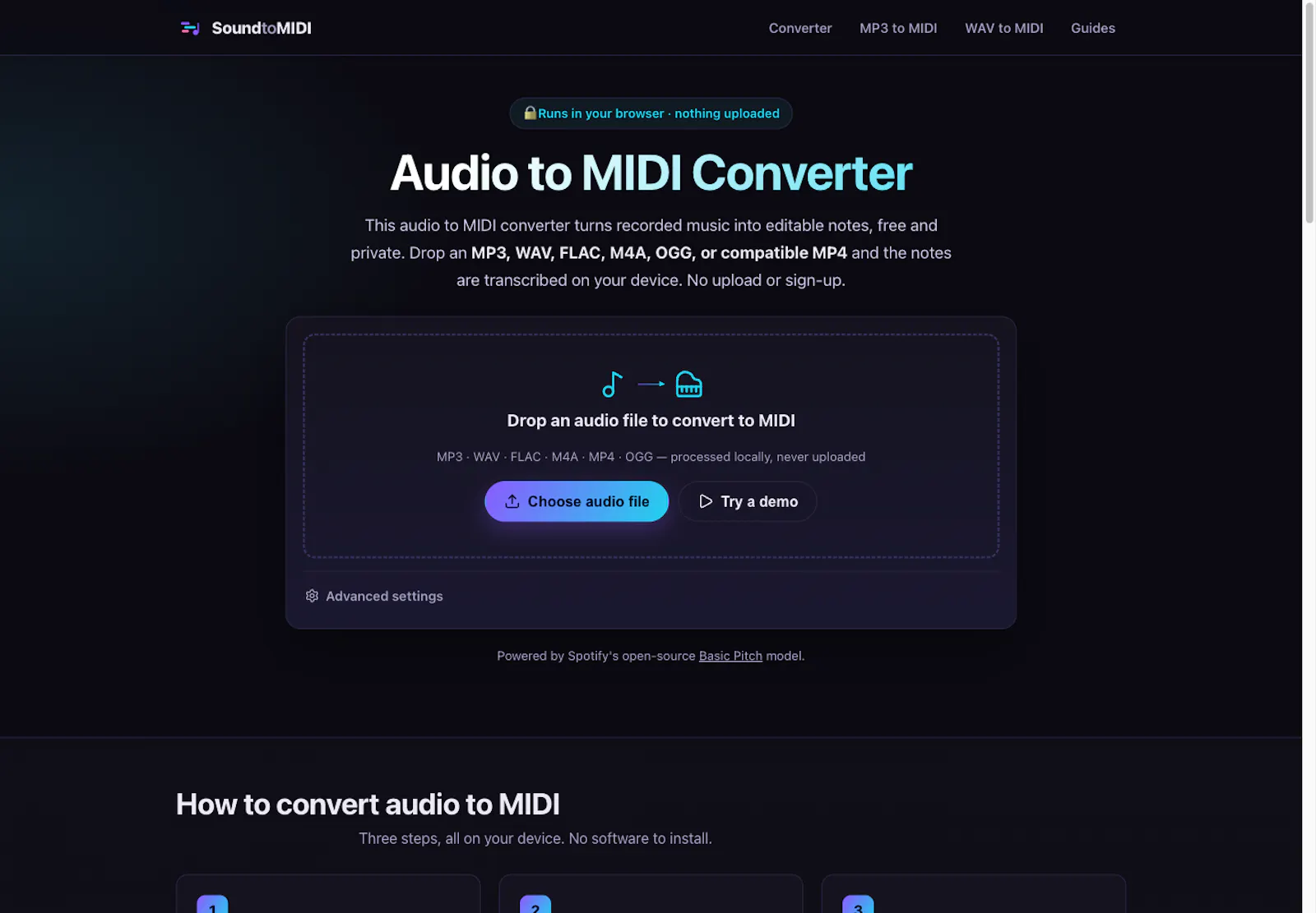 SoundToMIDI screenshot 1
