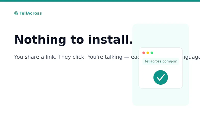 TellAcross screenshot 2