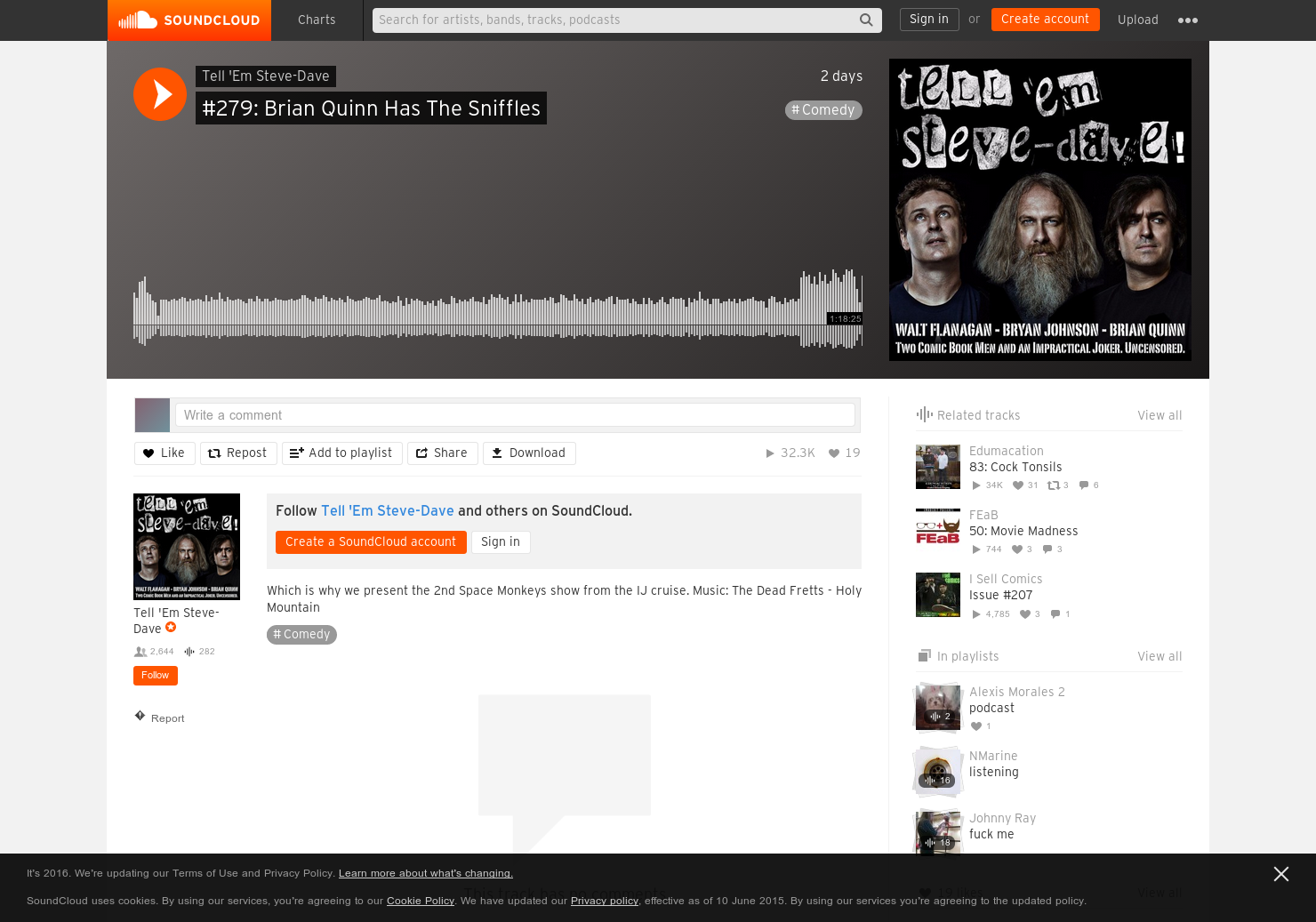 Tell 'Em Steve-Dave - #279: Brian Quinn Has The Sniffles gallery image