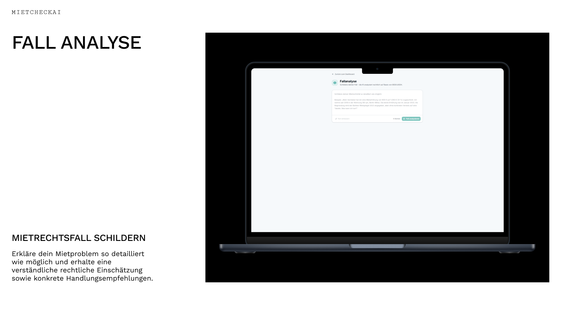 MietcheckAI - Screenshot 3 showing product features and functionality