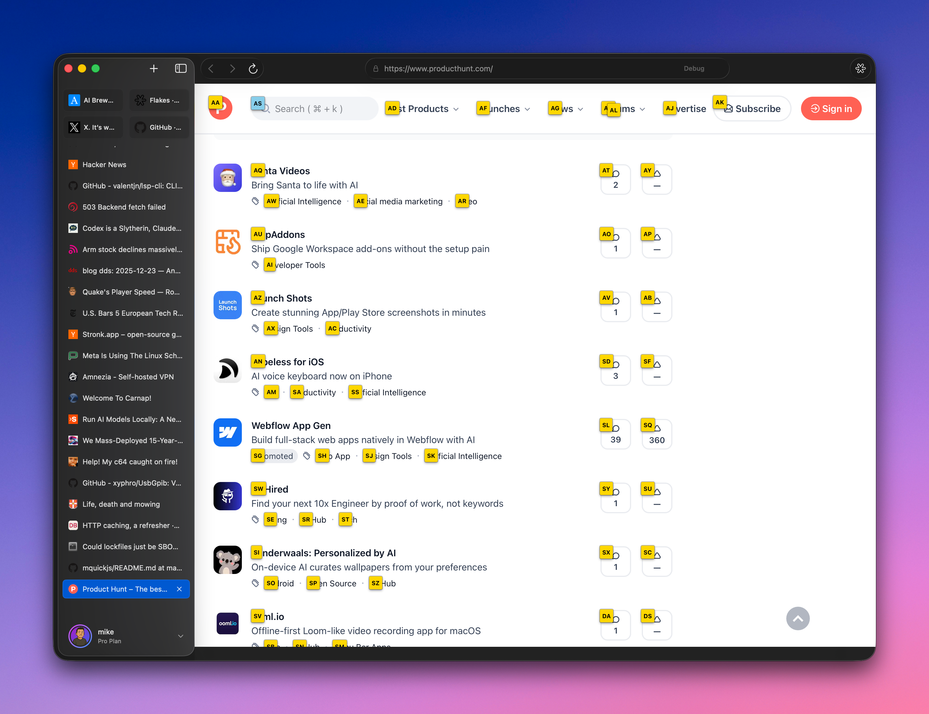 Flakes · Your next browser - Screenshot 4 showing product features and functionality