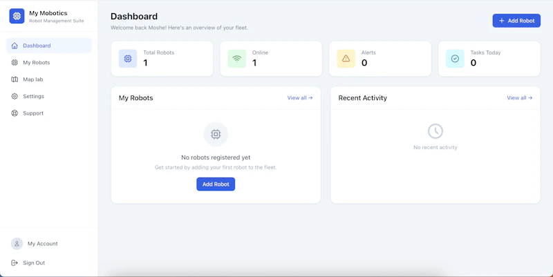 Mobotics Robot Management Suite screenshot 1