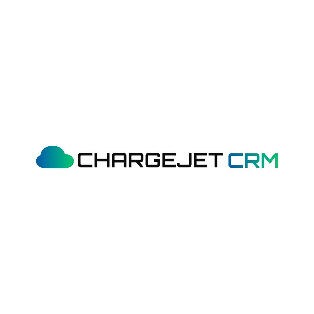 CHARGEJETCRM - Product Hunt launch logo and brand identity