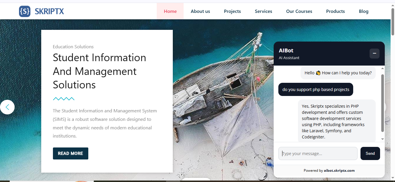AIBOT FOR WEBSITES gallery image
