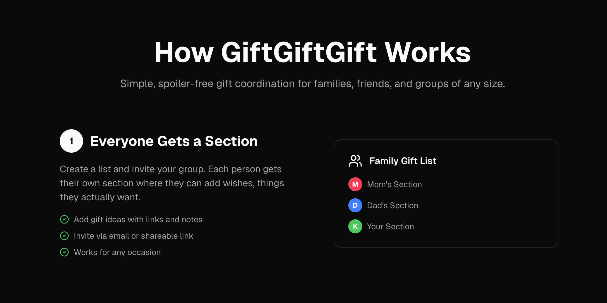 GiftGiftGift - Screenshot 4 showing product features and functionality