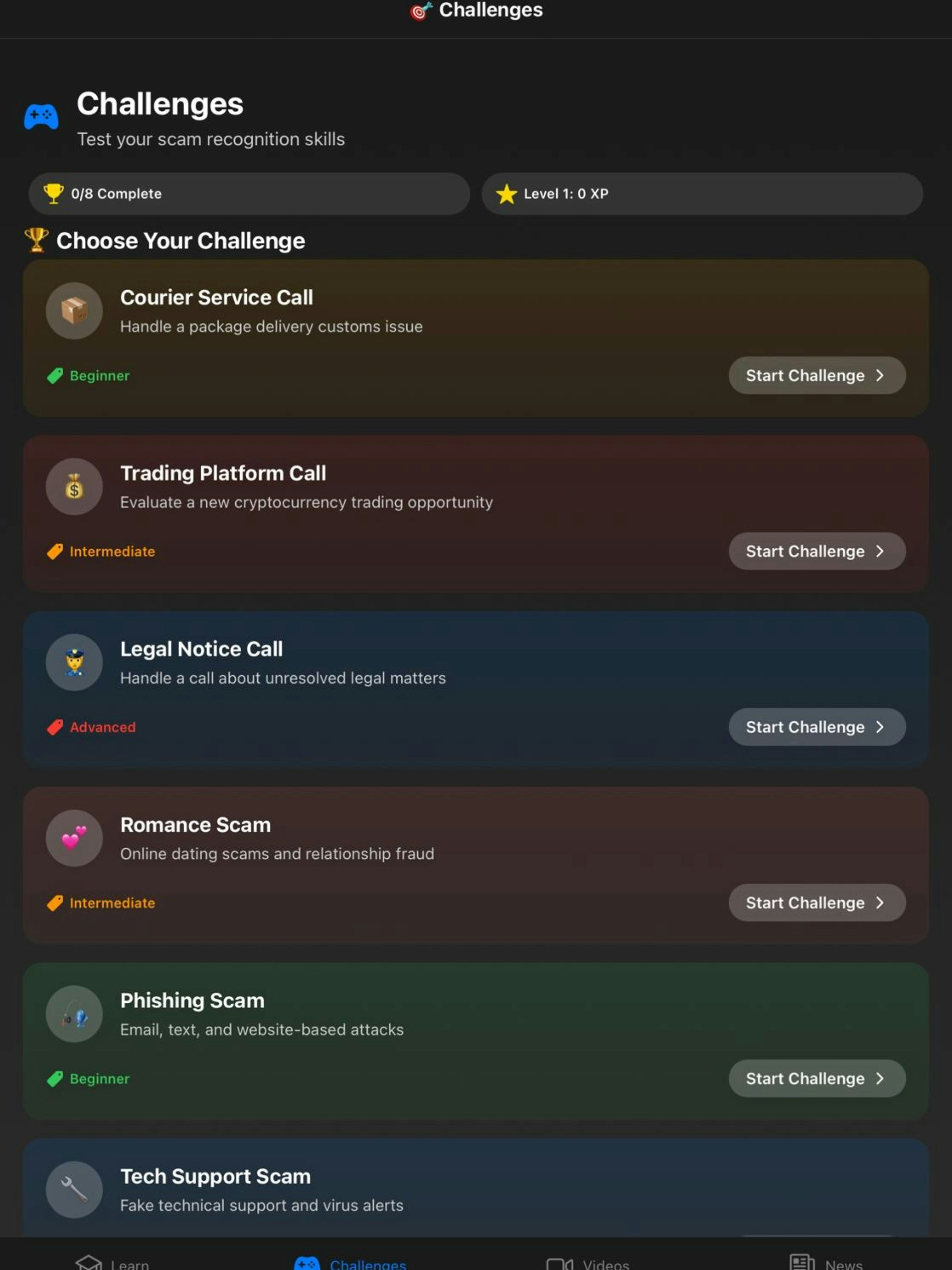 Cyberraxha Scam & CyberSecurity training - Screenshot 2 showing product features and functionality