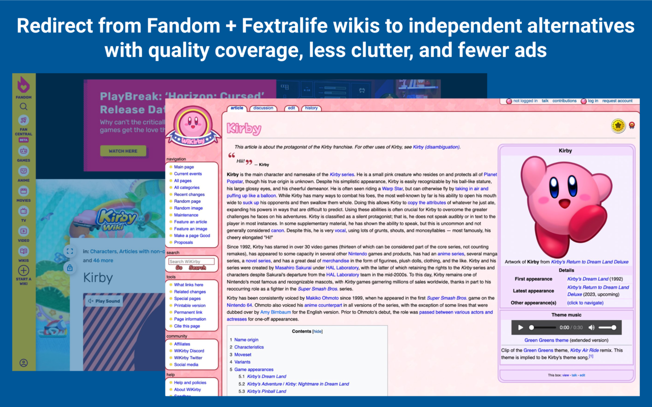 startuptile Indie Wiki Buddy-Browser extension to help you discover independent wikis