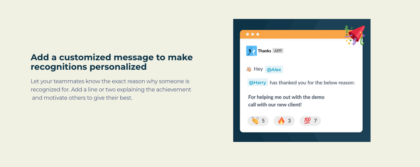 Aplicación de gracias por Slack media 6