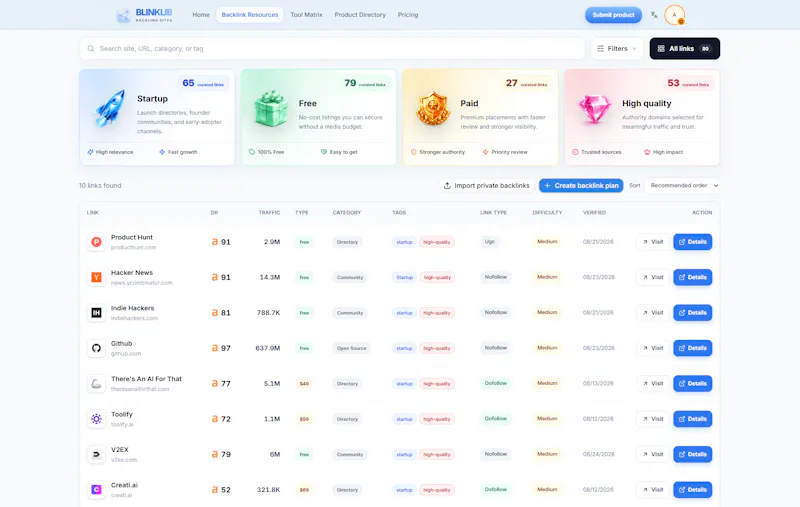 BlinkLib screenshot 2
