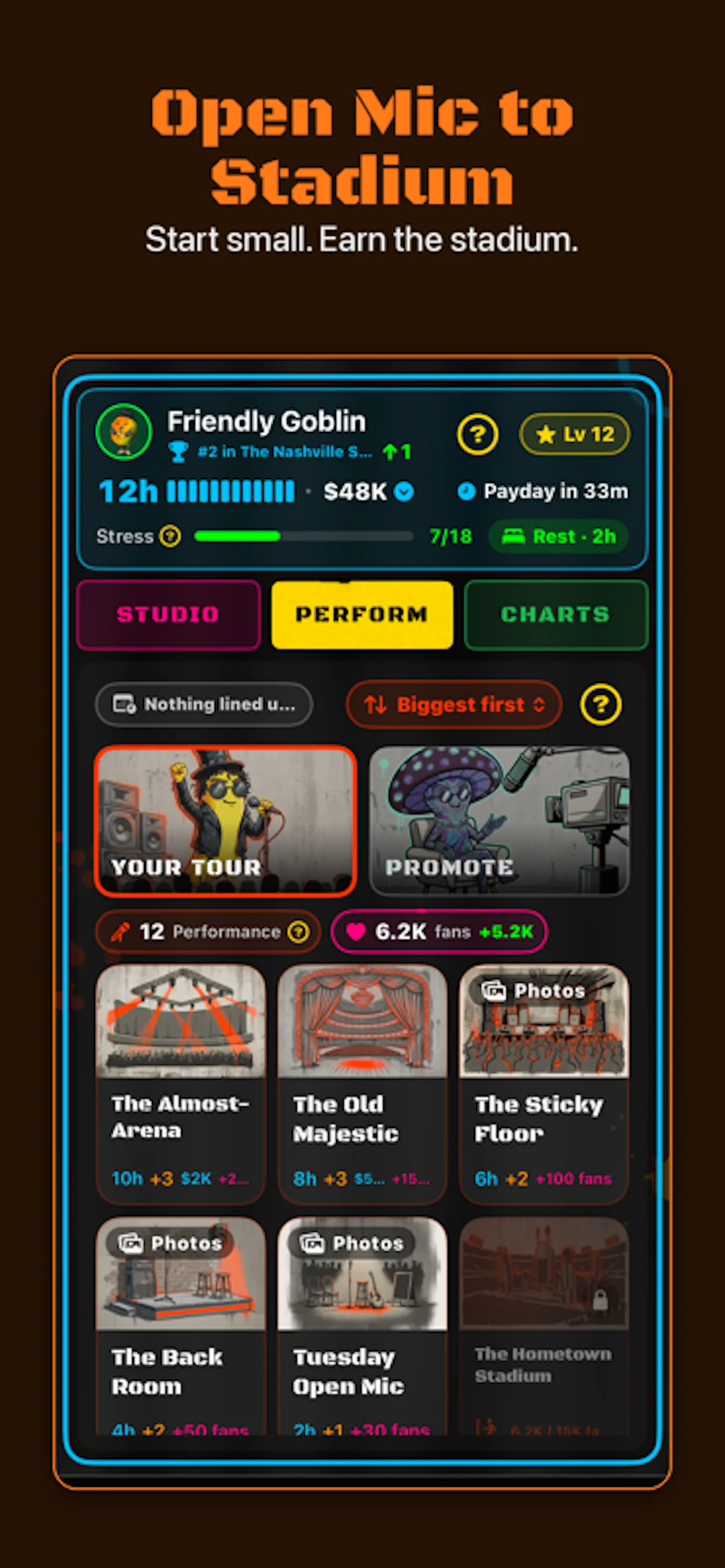 Chart Topper: Music Career iOS Game screenshot 6