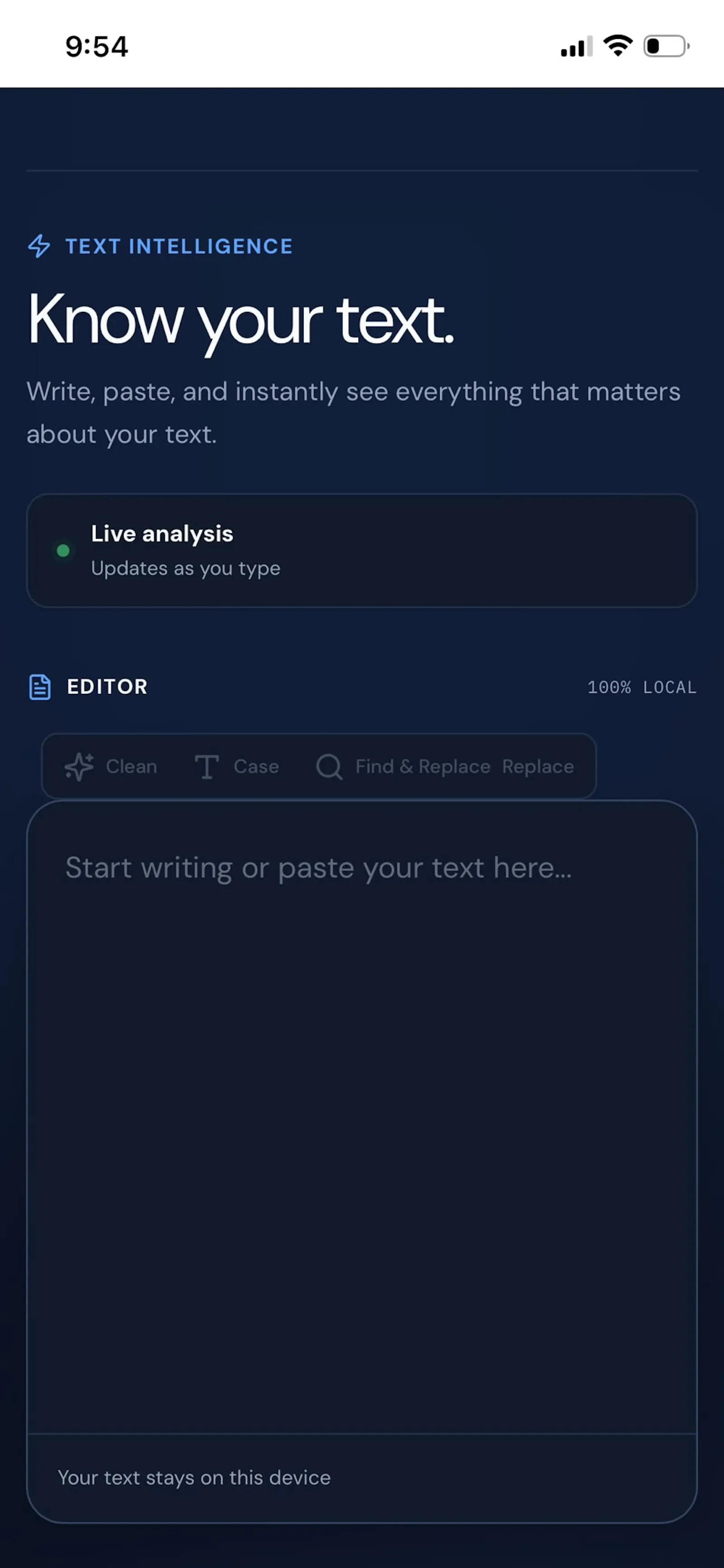 Typely — Free Text Analyzer screenshot 1