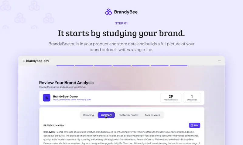 BrandyBee screenshot 2