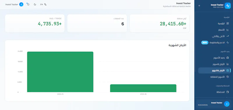 InvestTrack — متابعة المحافظ الاستثمارية screenshot 8