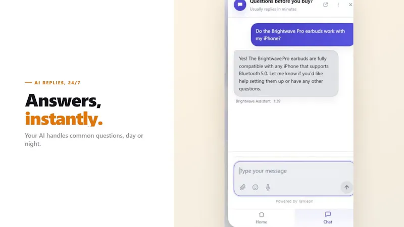 Talkieon screenshot 1 (video preview)
