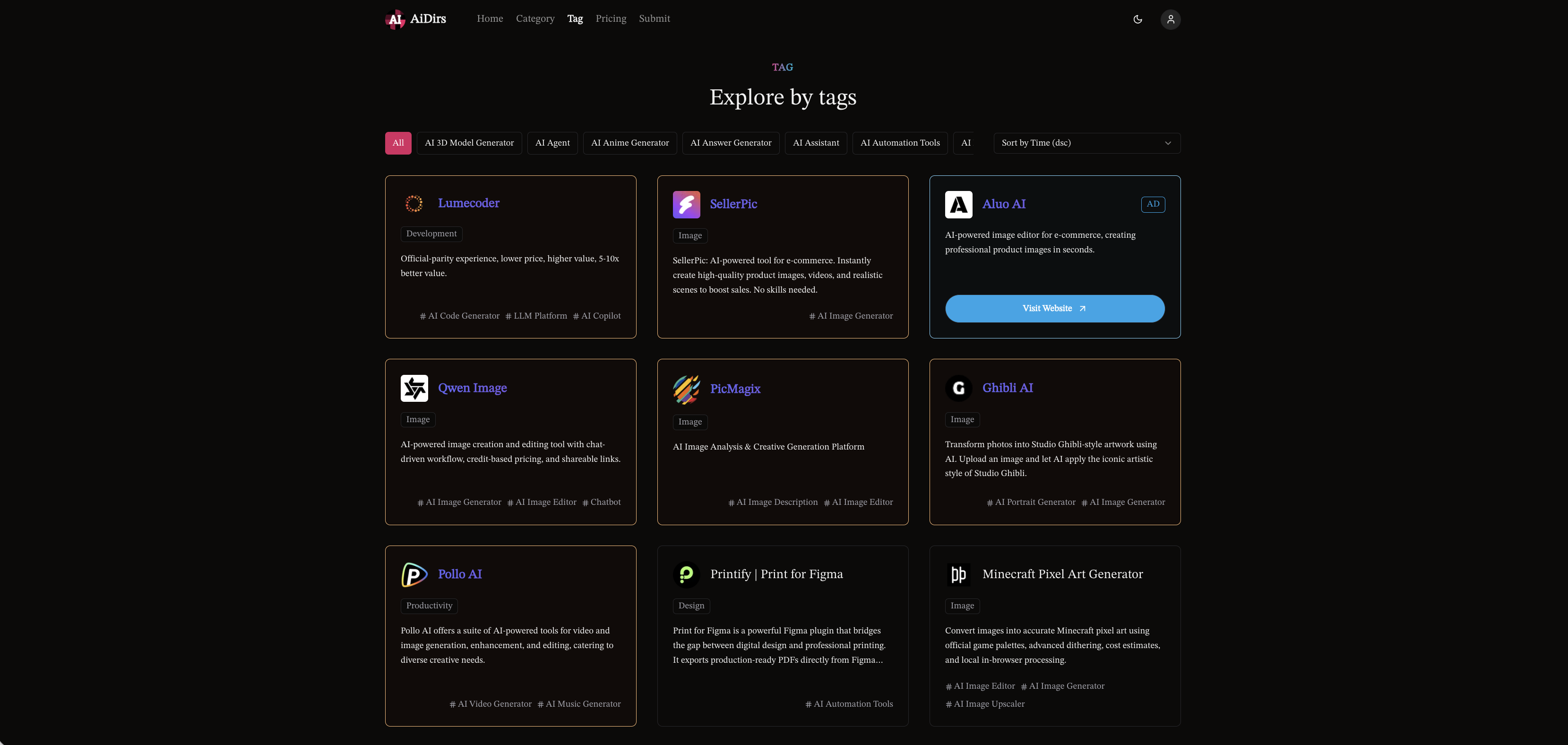 AiDirs - Screenshot 4 showing product features and functionality
