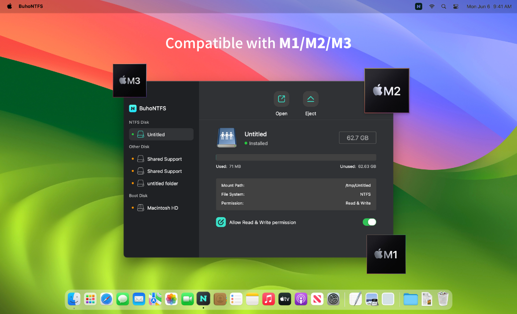 Buhontfs - Su aplicación esencial NTFS para Mac media 3