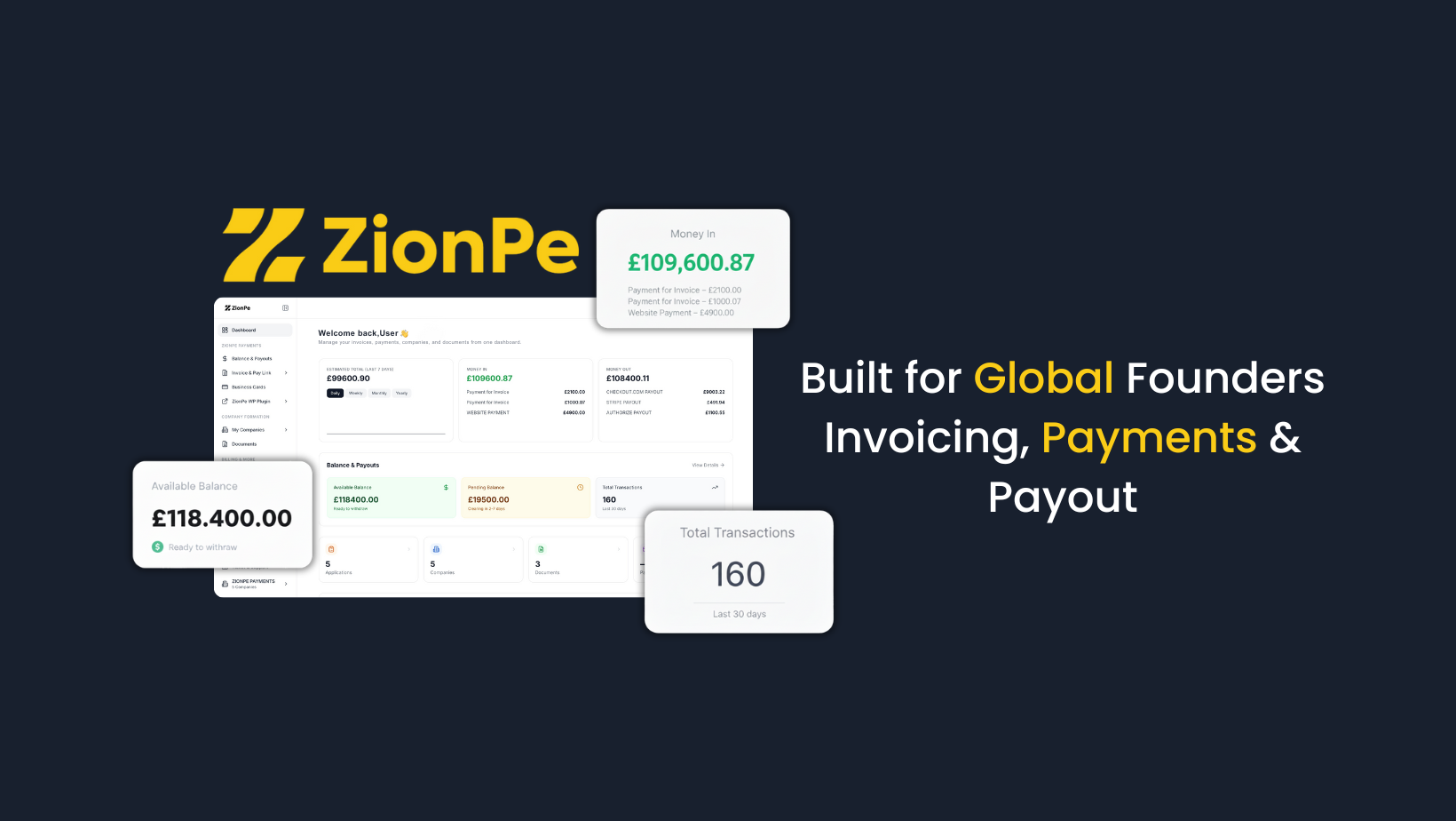 ZionPe - Screenshot 2 showing product features and functionality