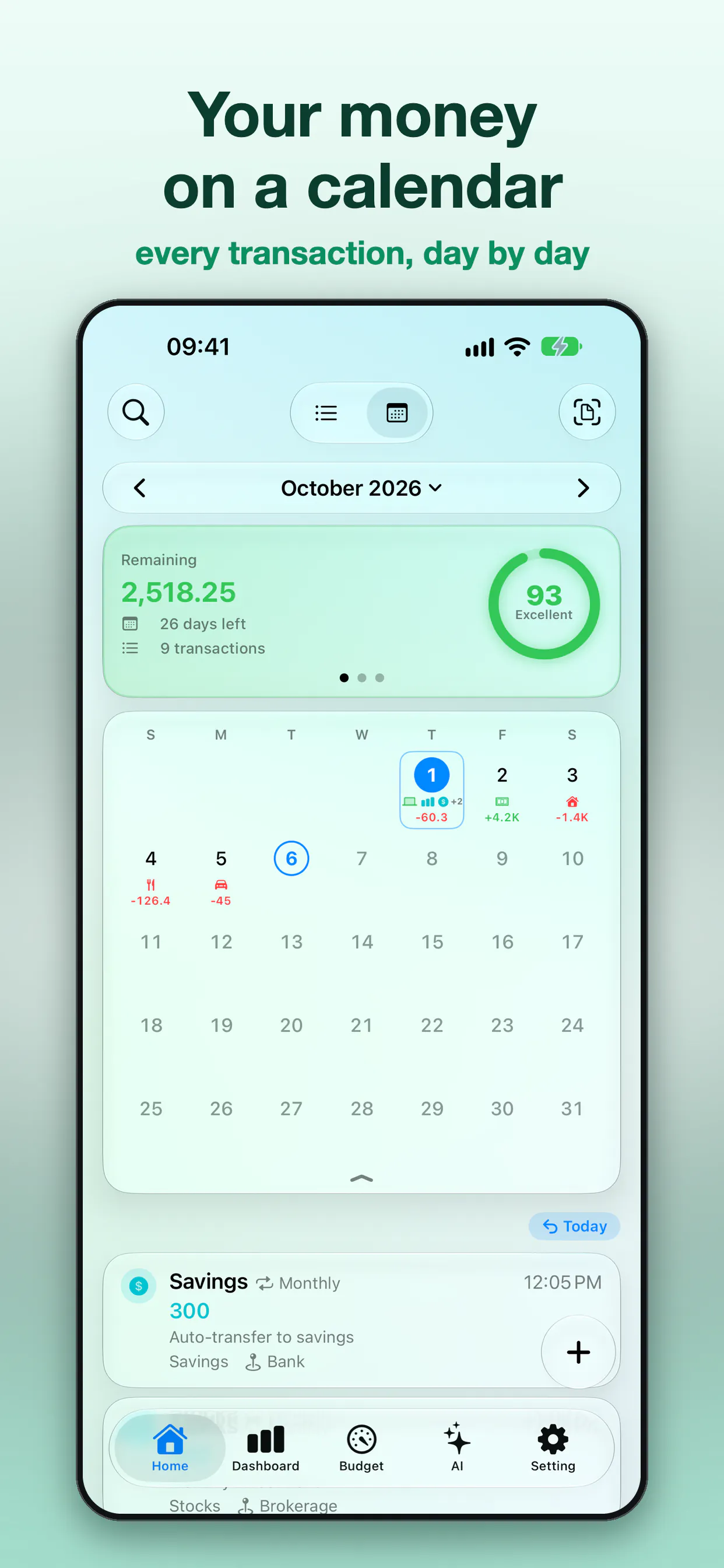 Savings — AI Expense Tracker gallery image