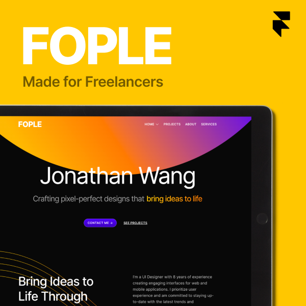 Fopel - Portfolio -Website Vorlage