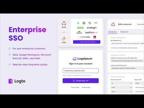 startuptile Enterprise SSO by Logto-Eliminate barriers to enterprise client readiness