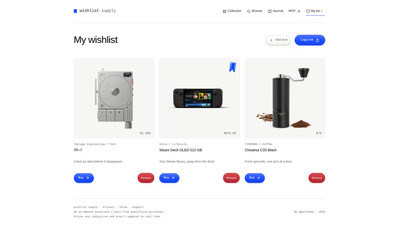 wishlist.supply gallery image