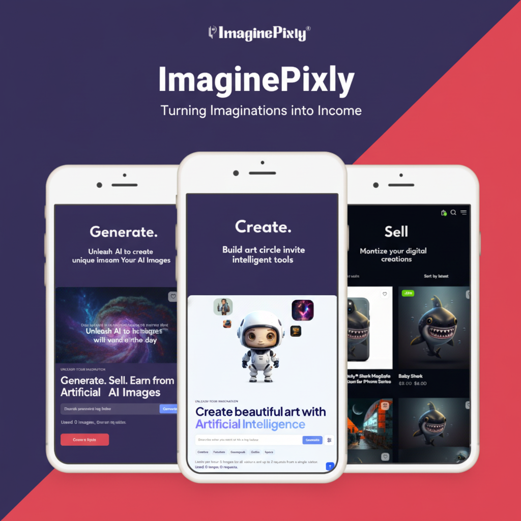 ImaginePixly - Main screenshot showing features and interface