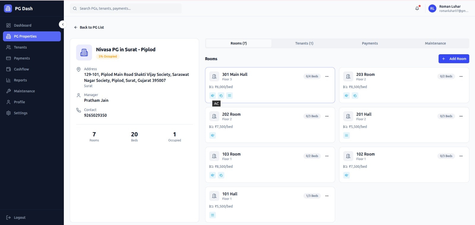 PG Dash - Screenshot 4 showing product features and functionality