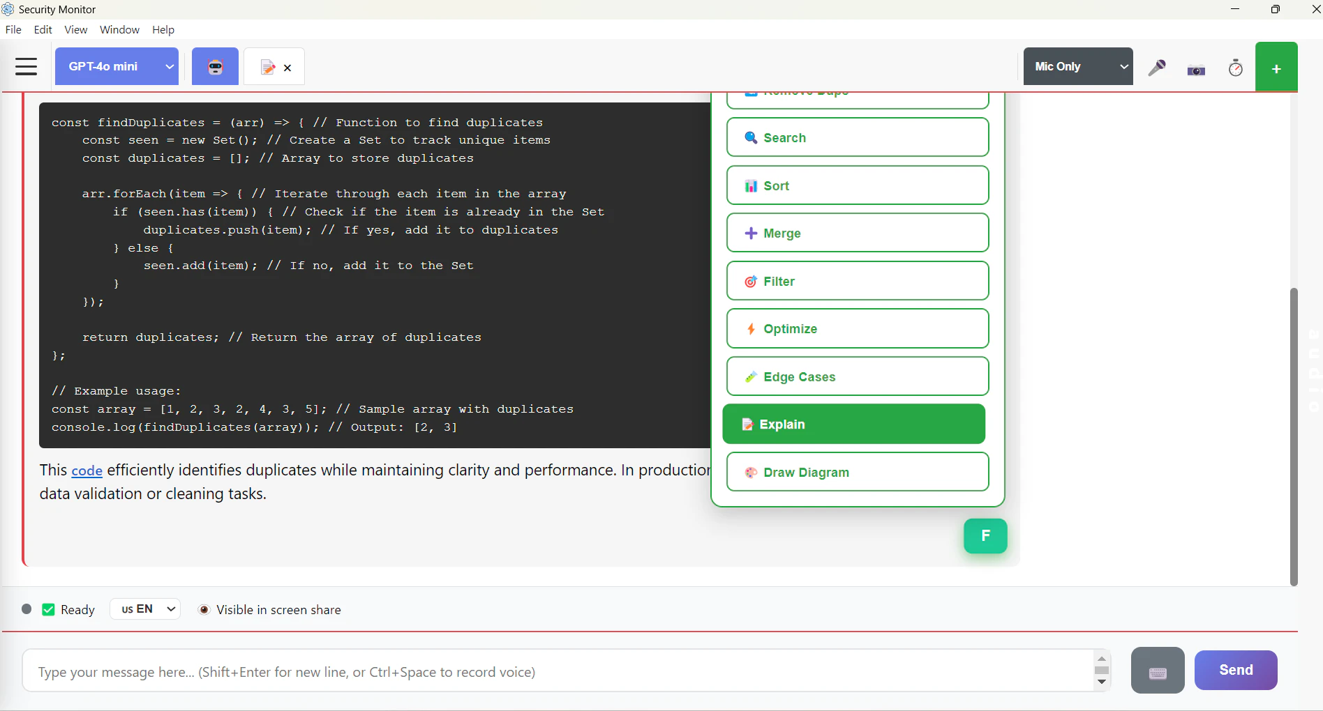 innervoice-ai-assistant screenshot 2