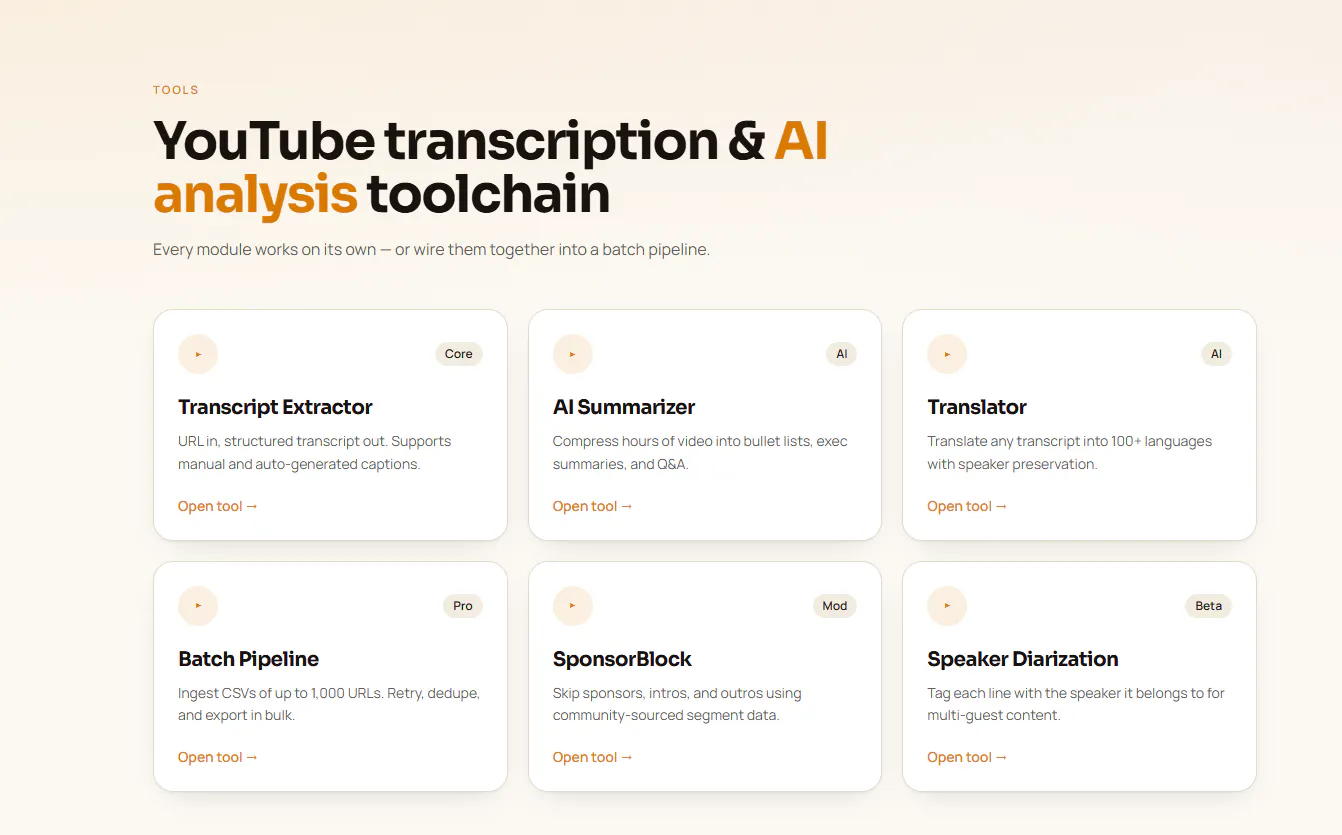 YouTubeGetTranscript gallery image
