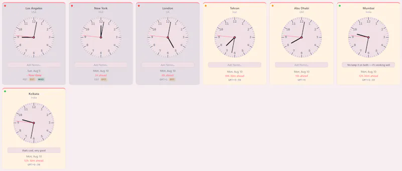 CityTime.io Meeting Planner tools screenshot 4