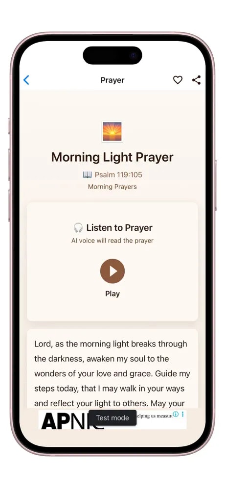 Bible Prayers - Screenshot 4 showing product features and functionality