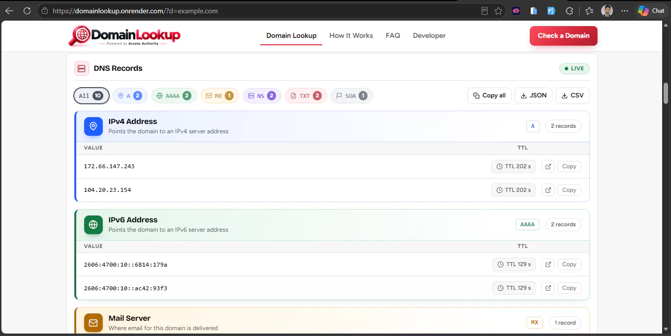 Domain Lookup gallery image