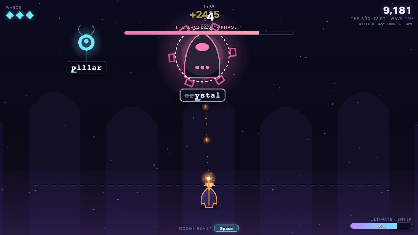 Keywraith — typing game, type to kill screenshot 4